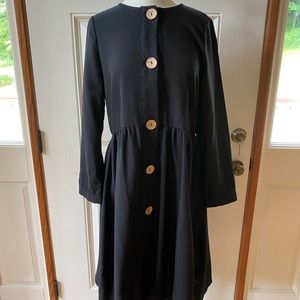 BNWT Black big button dress size XL